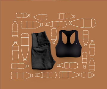 Made from recycled materials,including repurposed plastic bottles.